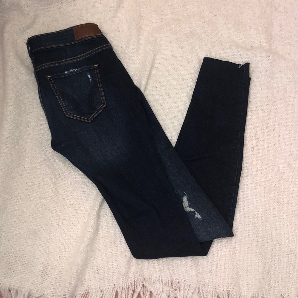 Hollister ripped Low-rise super skinny jeans